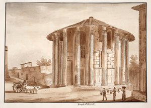 De Tempel van Hercules Victor, 1833 door Agostino Tofanelli