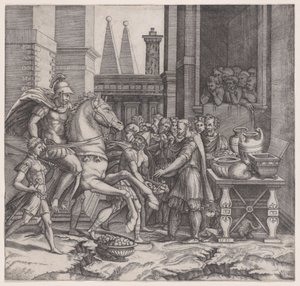 Camillus door Agostino Veneziano