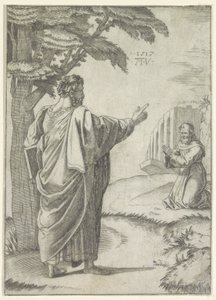 Heilige Paulus en een Franciscaner monnik