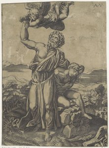 Offer van Isaak door Agostino Veneziano