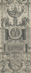 Ornamentpaneel door Agostino Veneziano.