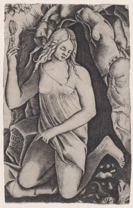 Sint Margaretha, ca. 1514-36 door Agostino Veneziano