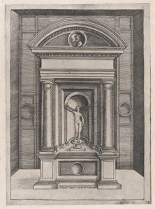 Speculum Romanae Magnificentiae: Het Altaar van Jupiter in de Oudste Tempel op de C..., ca. 1514-1536