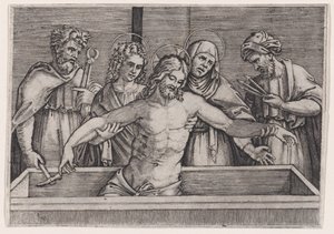 De Graflegging van Christus door Agostino Veneziano