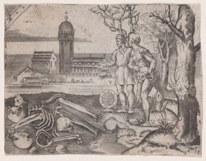 Twee Mannen op een Begraafplaats, ca. 1514-1536