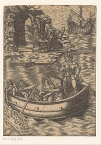Veerboot door Agostino Veneziano