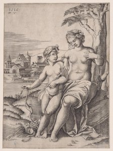 Venus en Eros, gedateerd 1516