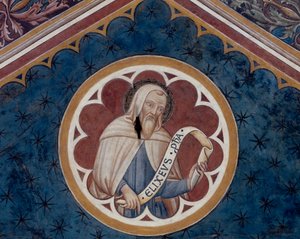 De profeet Elisa, detail (fresco)