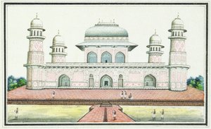 Het graf van Itimad-Ud-Daula, nabij Agra, c.1830s door Agra School