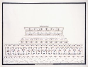 Het Graf van de Keizer, ca. 1815 door Agra School