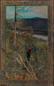 De grote zwarte specht door Akseli Gallen-Kallela