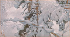 Winter, studie voor de fresco