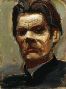 Portret van de auteur Maxim Gorky door Akseli Gallen Kallela