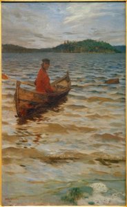 De roeier door Akseli Valdemar Gallen Kallela