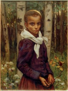 Meisje door Akseli Valdemar Gallen Kallela
