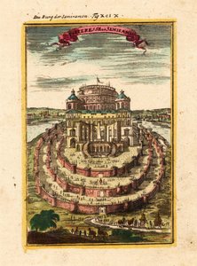 Fort van Semiramis, 1719 door Alain Manesson Mallet
