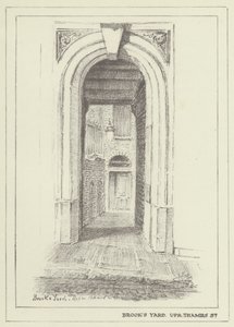 Brooks Yard, Upper Thames Street door Alan Stapleton