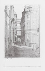 Londen Lanes: Carter Lane (litho)