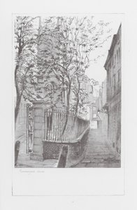 Lanes in Londen: Ironmonger Lane (litho)