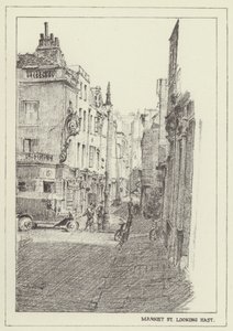 Market Street, kijkend naar het oosten door Alan Stapleton