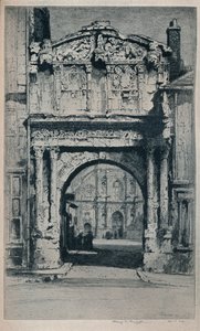 Porte Saint-Pierre, Auxerre, 1912 door Albany E Howarth