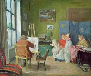 Renoir schildert zijn familie, Rue Caulaincourt