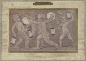 Schets voor de Salle des Fêtes in het Stadhuis van Parijs: Lumières, tussen 1889 en 1895