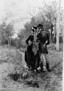 Illustratie van de roman Madame Bovary door Gustave Flaubert. Illustratie door Albert Fourie.