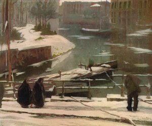Le Degel A Gand, ca. 1902, 1906-7 door Albert Baertsoen