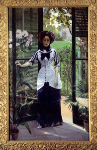 In de serre, schilderij door Albert Bartholome (1848-1928), 1881 door Albert Bartholomé