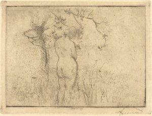 Eva voor de appelboom door Albert Besnard