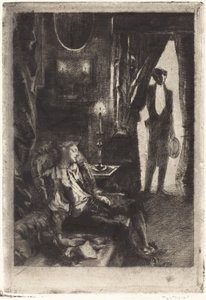Iza slaapt door Albert Besnard
