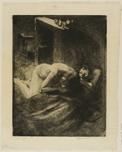 Misery, plaat negen van Woman door Albert Besnard