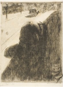 Zelfmoord, plaat elf van Vrouw door Albert Besnard