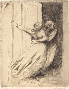 De verkrachting (Le Viol) door Albert Besnard