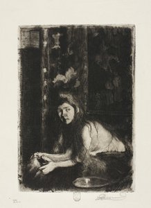 Vrouw met een Vaas door Albert Besnard
