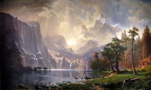 Onder de Sierra Nevada, Californië door Albert Bierstadt