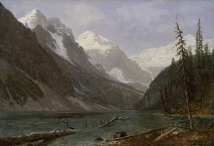 Canadese Rockies (Lake Louise) door Albert Bierstadt