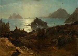 Faeralloneilanden, Stille Oceaan, Californië door Albert Bierstadt