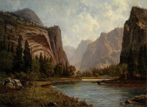 Poorten van de Yosemite door Albert Bierstadt