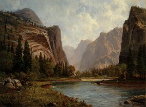 Poorten van Yosemite, ca. 1882 door Albert Bierstadt