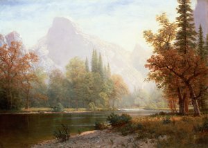 Half Dome, Yosemite door Albert Bierstadt