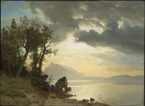 Lake Tahoe, Californië door Albert Bierstadt