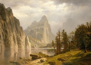 Merced River, Yosemite Valley, 1866 door Albert Bierstadt