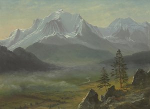 Mont Blanc door Albert Bierstadt
