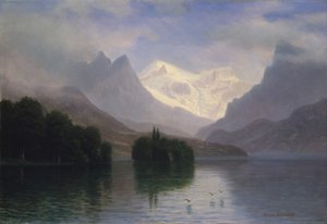 Berglandschap door Albert Bierstadt