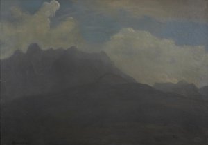 Bergen en uitlopers door Albert Bierstadt