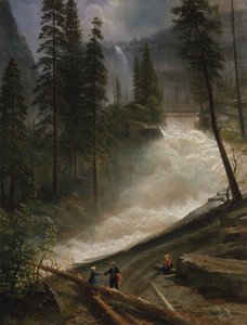 Nevada watervallen, Yosemite door Albert Bierstadt
