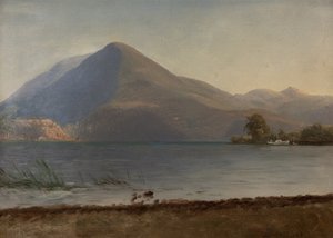 Op de Hudson door Albert Bierstadt