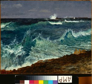 Zeegezicht door Albert Bierstadt